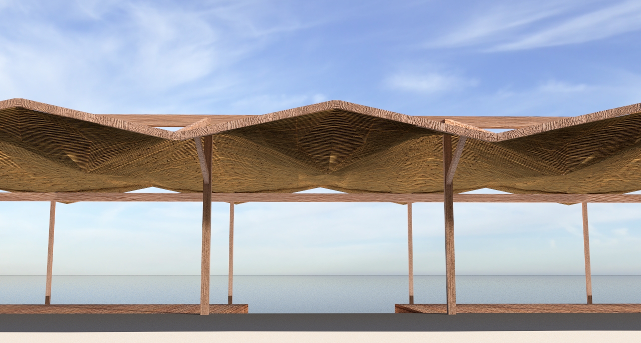 Anemos beach bar Canopy